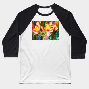 Alstroemeria Peruvian Lily Flowers Baseball T-Shirt